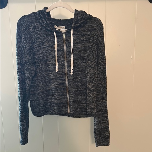 American Eagle Gray Zip-Up Hoodie - Picture 3 of 4